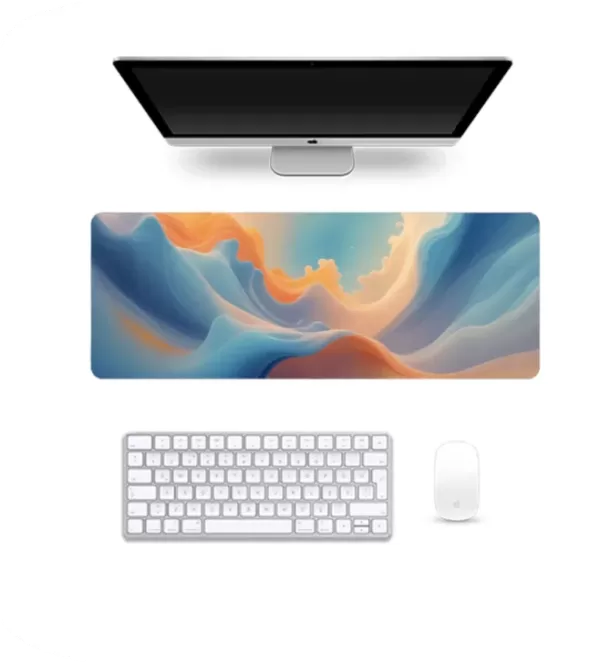 Moody Waves – Premium Large Mousepad with a Soothing Abstract Aesthetic