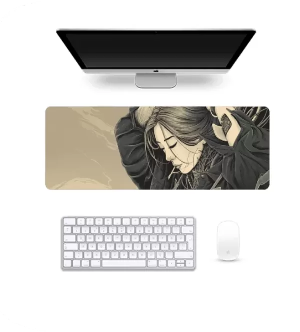 Retro Ronin – Premium Large Mousepad with a Retro Japan Aesthetic