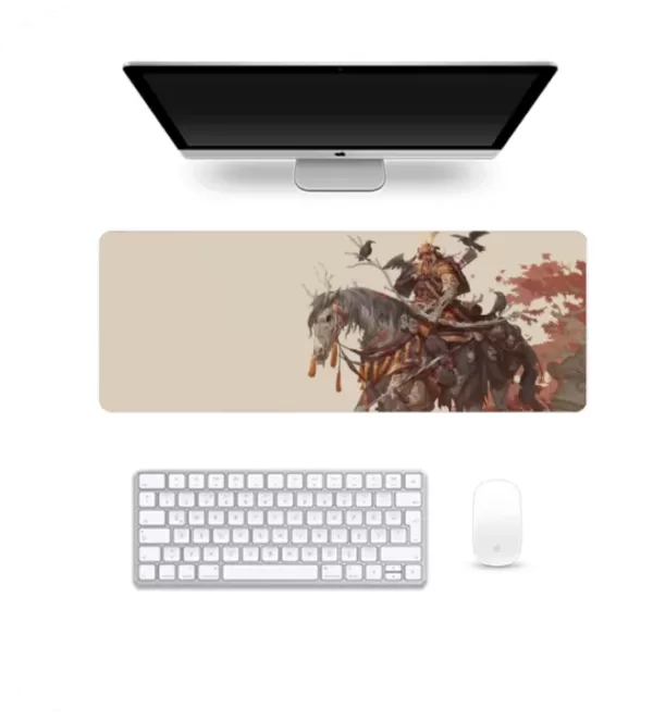 The Undead Warrior – Premium Large Mousepad with a Dark Samurai Aesthetic