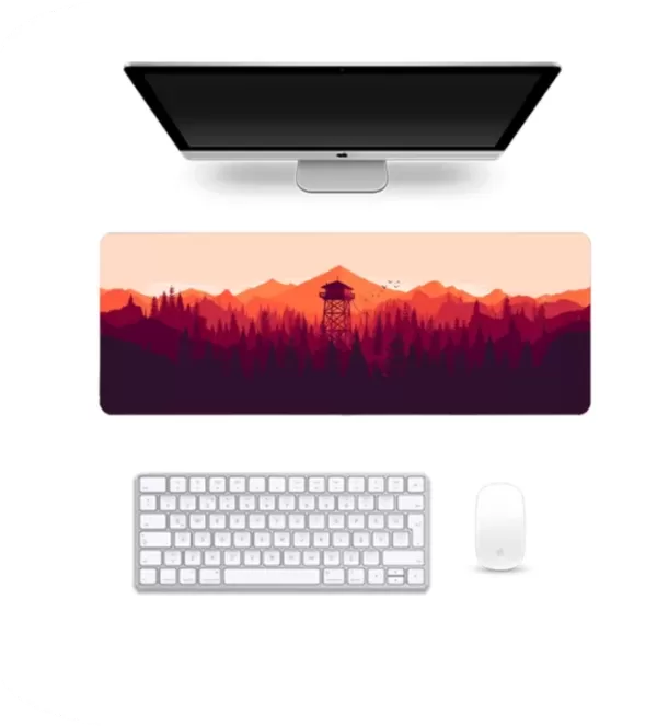 Watchtower – Premium Large Mousepad with a Scenic Forest Lookout