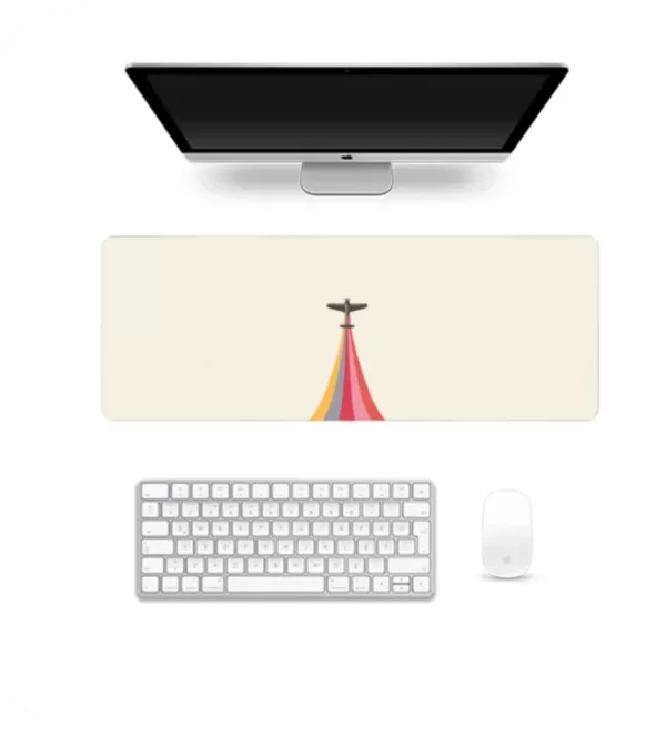 Minimal Biplane – Premium Large Mousepad with a Clean & Timeless Design