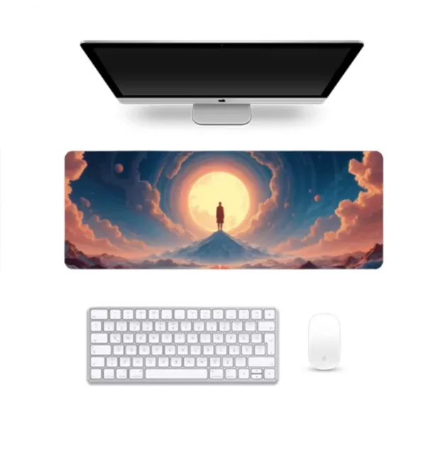 Soaring Beginnings – Premium Large Mousepad with a Scenic Sunrise View